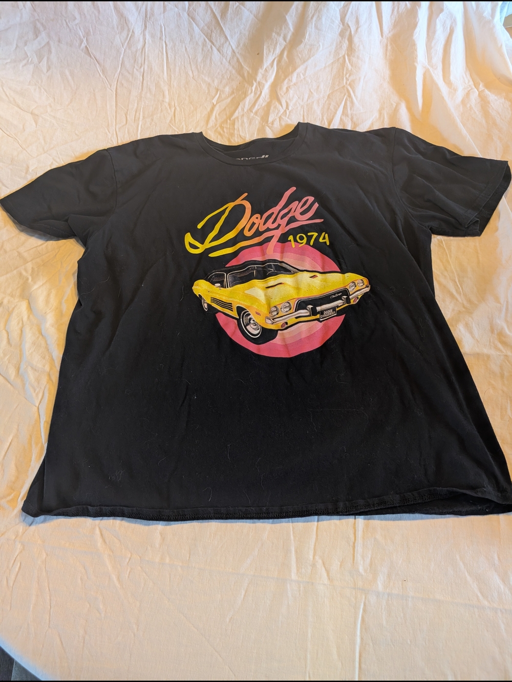 2/30$ Dodge 1974 Men's Black Graphic Tee